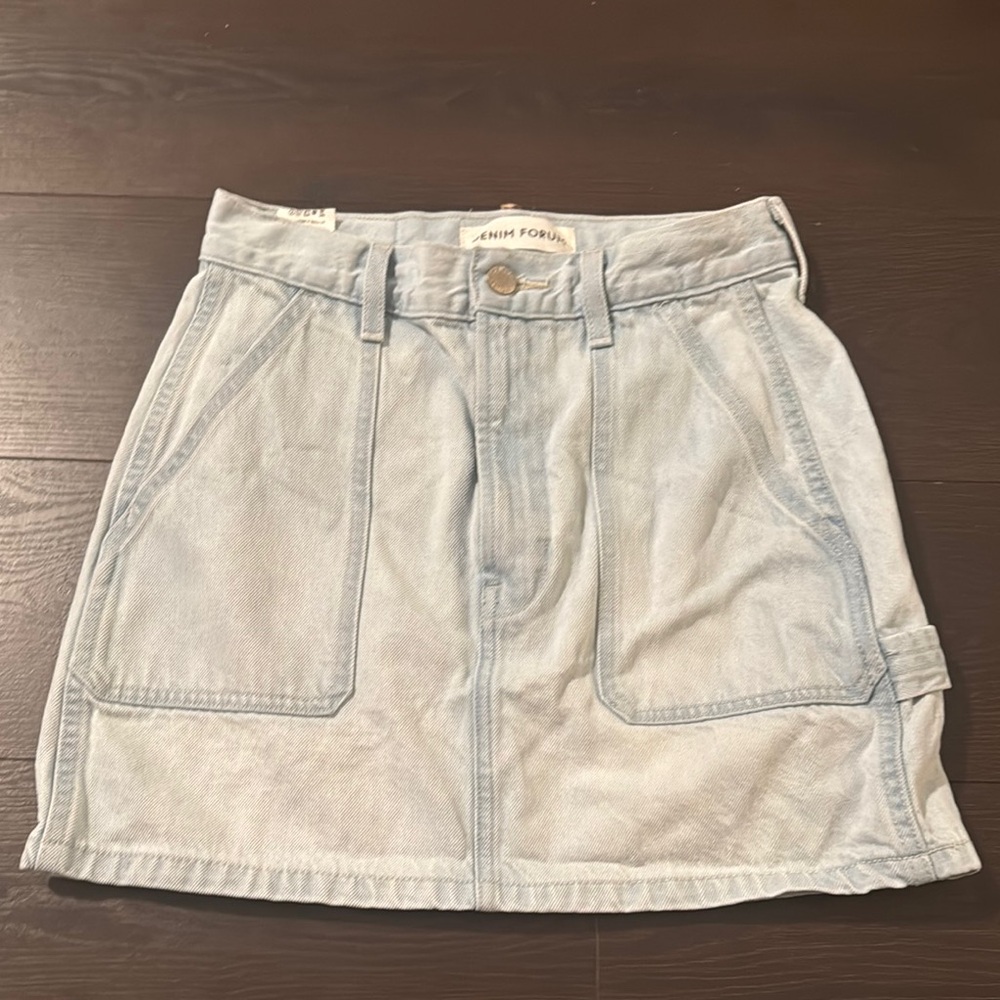 Light Blue Denim Skirt